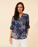 BOTTEGA MODA - SEQUIN DETAIL PRINTED TOP