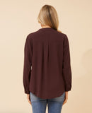 CKM - LONG SLEEVE PRINTED SHIRT WITH COLLAR
