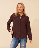 CKM - LONG SLEEVE PRINTED SHIRT WITH COLLAR