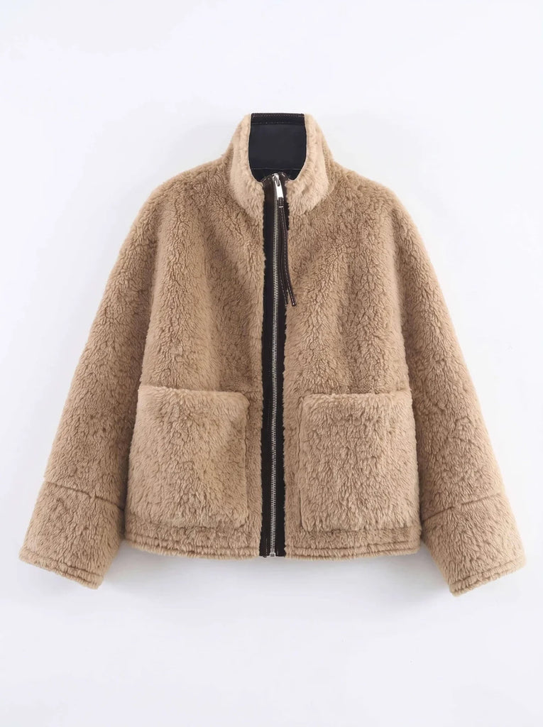 COUNRTY DENIM - TEDDY ZIP FRONT JACKET