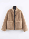 COUNRTY DENIM - TEDDY ZIP FRONT JACKET