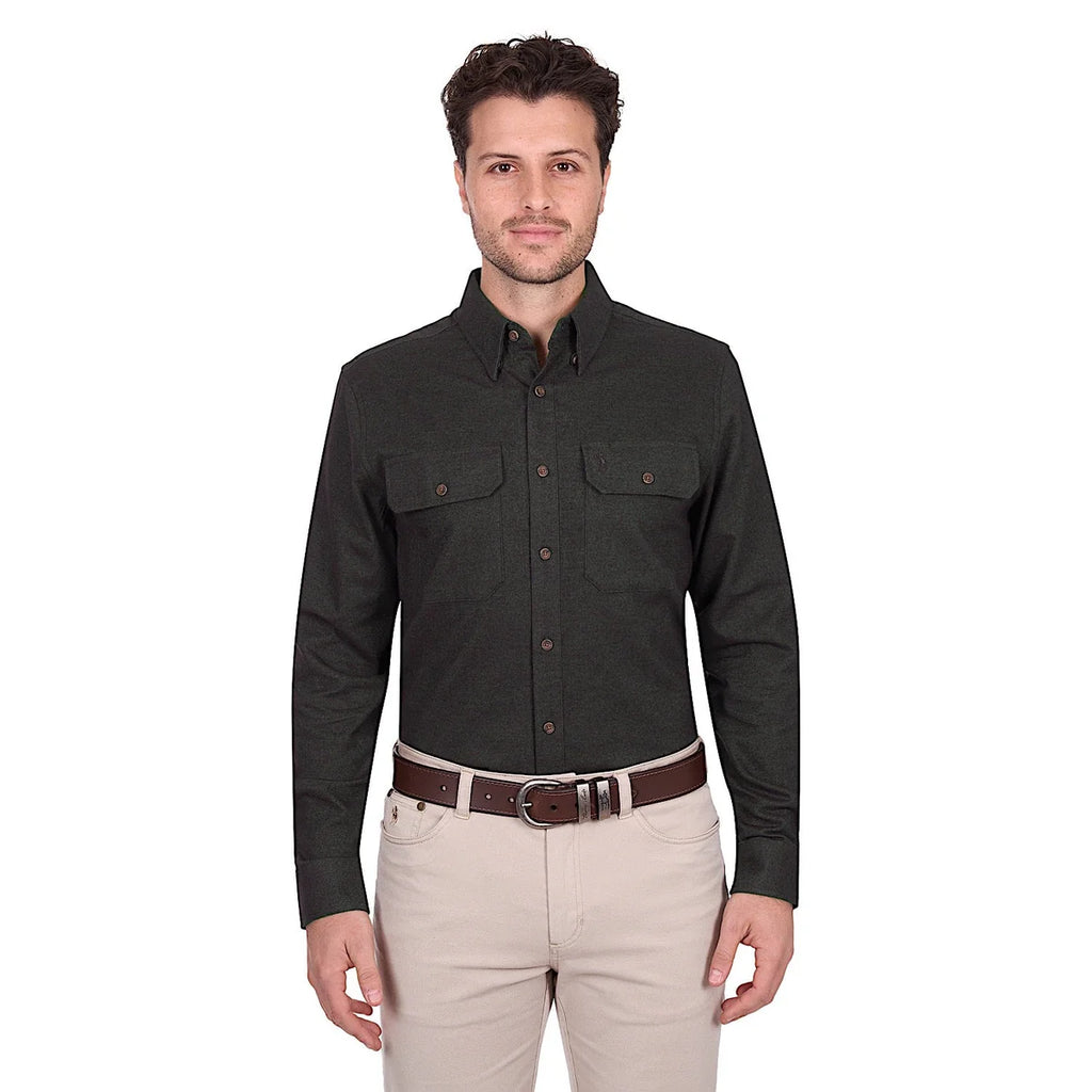 THOMAS COOK - MENS KEITH THERMAL 2 PKT LS SHIRT