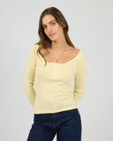 ALL ABOUT EVE - TIA LONG SLEEVE TOP