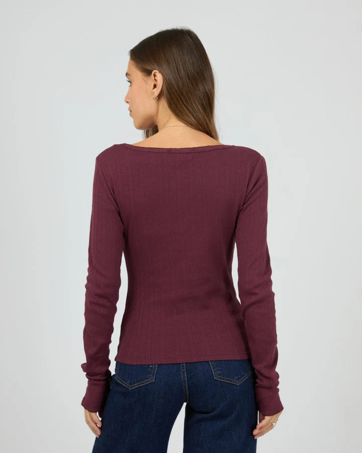 ALL ABOUT EVE - TIA LONG SLEEVE TOP