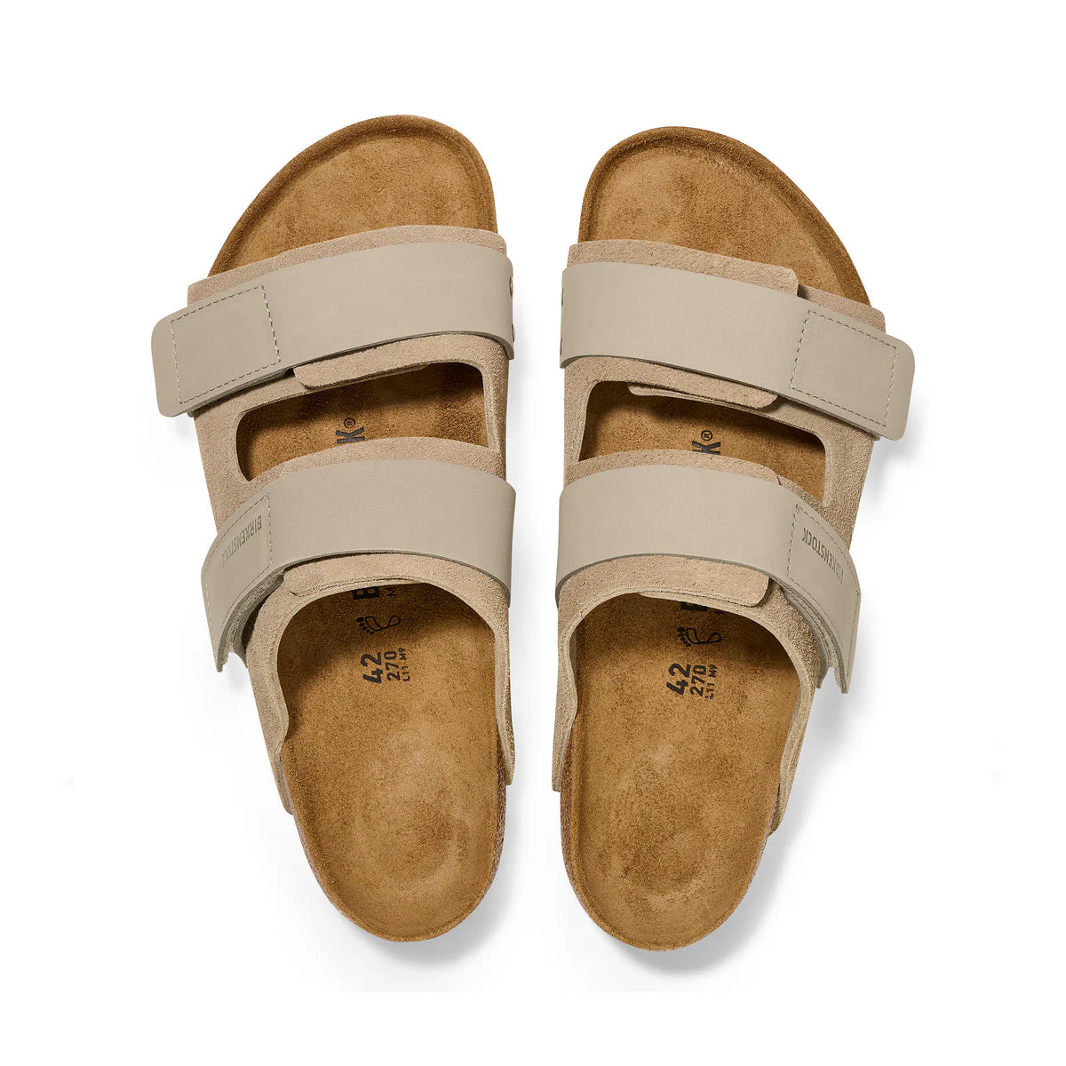 BIRKENSTOCK - UJI TAUPE SUEDE/NUBUCK LEATHER REGULAR