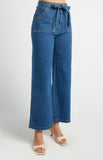 STYLE STATE - HIGH WAISTED PATCH POCKET DENIM JEANS