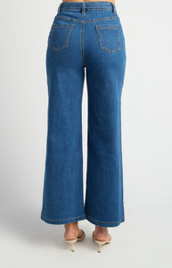STYLE STATE - HIGH WAISTED PATCH POCKET DENIM JEANS
