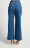 STYLE STATE - HIGH WAISTED PATCH POCKET DENIM JEANS