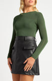 STYLE STATE - SHEER CONTRAST PANEL TOP