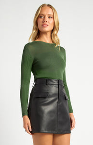 STYLE STATE - SHEER CONTRAST PANEL TOP