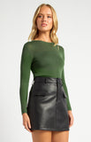 STYLE STATE - SHEER CONTRAST PANEL TOP