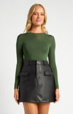 STYLE STATE - SHEER CONTRAST PANEL TOP
