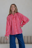 WHITE POETRY - PLEATED LONG SLEEVE SORRENTO SHIRT