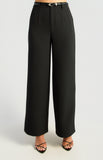 STYLE STATE - FAUX LEATHER BELT DETAIL STRAIGHT LEG PANT