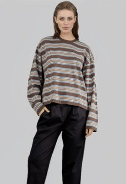 YH&CO - STRIPE LONG SLEEVE TOP