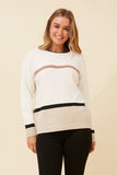 CKM - STRIPE KNIT PULLOVER
